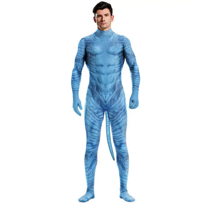 Halloween Costume 2023 New Avatar 2 Cosplay Jumpsuit For Men And Women