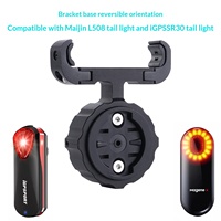 Untuk Dudukan Lampu Belakang Radar Garmin dengan Kotak AirTag 2 in 1 di Bawah Jok Sepeda dengan Kompartemen Tersembunyi untuk Apple AirTag