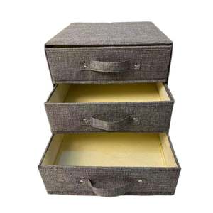 Foldable Non-woven <b>Storage</b> <b>Box</b> 3 Layers Wardrobe Cloth <b>Drawer</b> Organizer Underwear Socks Closet Cube Bins Containers - Product Image 2