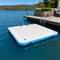 Dock gonflable avec construction en Drop Stitch pour bateaux, lacs, natation, pêche et loisirs aquatiques en plein air