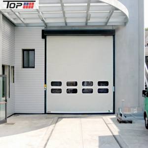 Porte <span class=keywords><strong>de</strong></span> <span class=keywords><strong>garage</strong></span> sectionnelle motorisée industrielle automatique avec porte piétonne moderne, étanche et finie - Product Image 2