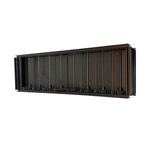 Régulateur <span class=keywords><strong>d</strong></span>'air linéaire robuste à <span class=keywords><strong>grille</strong></span> en barres avec réglage manuel par poignée pour système de ventilation CVC, taille personnalisée disponible - Product Image 2