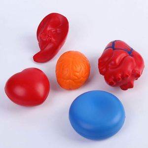 Brain Shaped Squeeze Toy PU Foam Custom Logo Medical Stress Ball Promotional <b>Gift</b> Brain Stress Ball Toys - Product Image 3