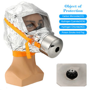 Masker asap pemadam kebakaran, Respirator oksigen api asap beracun dengan Filter darurat - Product Image 4