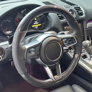 Volante de fibra de carbono de <span class=keywords><strong>precio</strong></span> al por mayor de fábrica para Porsche Cayenne Macan Panamera <span class=keywords><strong>Cayman</strong></span> Boxster 718 911 actualización estilo GT - Product Image 6