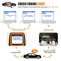 Herramienta de diagnóstico automotriz OBD 2, autoescáner OM126 EOBD JOBD OBD2, Analizador de motor profesional