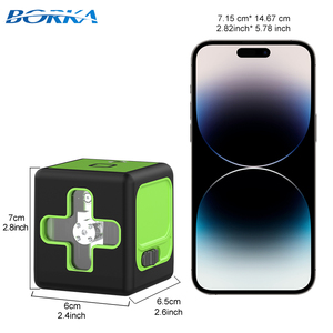 Niveau <span class=keywords><strong>laser</strong></span> 3D vert à 2 lignes, auto-nivelant, avec batterie Li-ion, indice de protection IP54, précision 2 mm/7 m, 3 modes de charge Type-C, pour usage domestique - Product Image 2