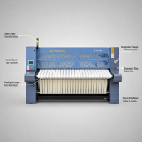 Machine à repasser à plat commerciale à haute efficacité en acier inoxydable, fabriquée en Chine, avec support multi-rouleaux, repasseuse à vapeur pour draps
