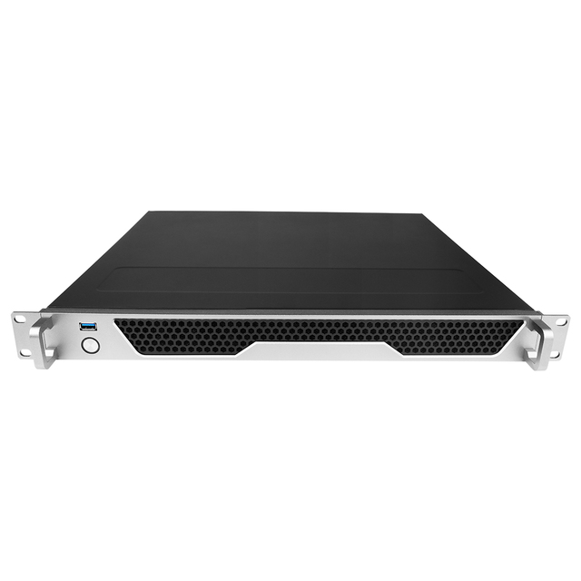 JM1U-02 1U Rackmount Server Chassis ATX 12"x9.6" 400mm Depth 2x3.5 4x2.5 Drive Bay 2x4020 Fan FLEX PSU Stock for Cloud Computing