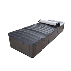 Couverture de piscine rectangulaire enroulable personnalisable TSPK ATV14 pour <span class=keywords><strong>spa</strong></span> extérieur, design moderne, tissu Oxford, installation facile, <span class=keywords><strong>spa</strong></span> de nage - Product Image 5