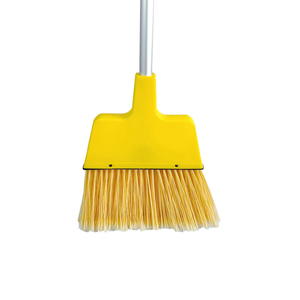 Fabbrica EcoClean all'ingrosso diretta su misura giallo interno esterno lungo setola in acciaio manico in plastica angolare scopa - Product Image 1