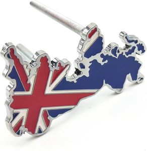 British Flag <strong>UK</strong> Flag United Kingdom Flags <strong>Car</strong> Emblem Logo for <strong>Car</strong> Front Grille Personalized Metal Grill <strong>Badge</strong> Including Screws - Product Image 1