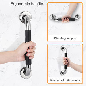 מעקה בטיחות לבן נגד החלקה לחדר אמבטיה, שירותים, מקלחת, לאנשים עם מוגבלויות, קשישים וקשישים - Product Image 3