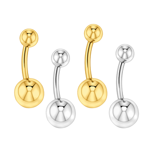 G23 titanio 14G plátano ombligo anillo chapado en oro joyería de moda para mujer boda ombligo Piercing joyería al por mayor - Product Image 3