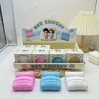 Jouet Squishy en argile en forme de fruit, à rebond lent, anti-stress, sensoriel, boîte de présentation, vente en gros