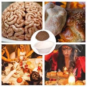 แม่พิมพ์ซิลิโคนรูปสมองสำหรับฮาโลวีน แม่พิมพ์อวัยวะมนุษย์เสมือนจริง สำหรับทำฟองดองท์ ลูกอม ช็อกโกแลต เยลลี่ หรือพุดดิ้ง - Product Image 6