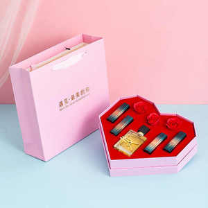 Luxury <b>Heart</b>-<b>Shaped</b> Gift <b>Boxes</b> for Valentine's Day Birthday Gift Set Packaging - Product Image 3