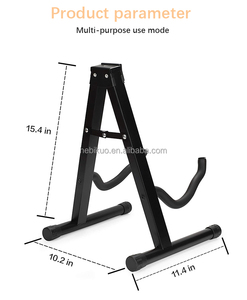Soporte para Guitarra Popular HEBIKUO J-40B - Hierro Resistente, Plegable y Fácil de Guardar, Apto para Todo Tipo de Guitarras e Instrumentos de Cuerda - Product Image 2