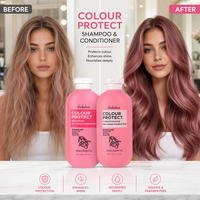 SHAKEBAR Argan Oil Color Protect Shampoo dan Kondisioner Bebas Sulfat dengan Minyak Quinoa dan Minyak Mawar untuk Perawatan Rambut yang Diwarnai dan Diolah