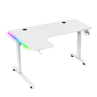 Escritorio para Juegos BEISIJIE en Forma de L con LED, Gran Venta