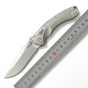 Cuchillo de doble hoja de alta calidad DIY Micro Tech Dragon Knife D2 de acero inoxidable OEM personalizable con mango de aluminio para camping, bolsillo y EDC 1 - Product Image 1