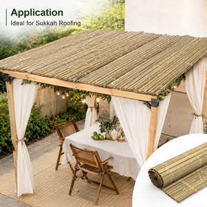 Mehrteilige Bambus-Schachmatte, Natürliche Schattendecke für Sukkot Sukkah - Product Image 3