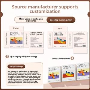 Boîte cadeau de parfum personnalisée, coffret cadeau personnalisé, boîte à couvercle ciel et terre, boîte portable avec titre doré personnalisé, boîte livre, impression - Product Image 2