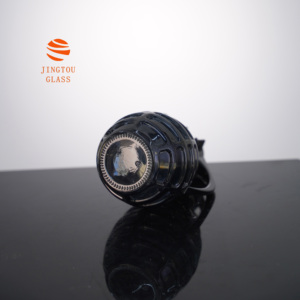 Botella de Vidrio Personalizable de 350 ml con Forma de Granada, Ideal para Guardar Licores, Brandy y Vodka - Product Image 4