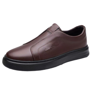Baskets décontractées en cuir pour hommes, à enfiler, en maille, antidérapantes, automne/hiver, grandes tailles 38-46, inspiration italienne, qualité export - Product Image 1