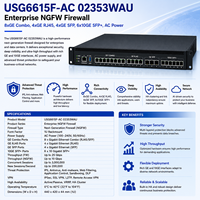 USG6615F-AC 02353WAU Kurumsal NGFW Güvenlik Duvarı, 8xGE Combo, 4xGE RJ45, 4xGE SFP, 6x10GE SFP+, AC Güvenlik Cihazı
