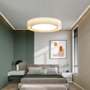 Vintage Warm Minimalist Pleated <b>Ceiling</b> <b>Light</b> Instagram-Worthy Modern Design <b>for</b> Bedroom Dining <b>Room</b> Study <b>Room</b> Wabi-Sabi Style - Product Image 3