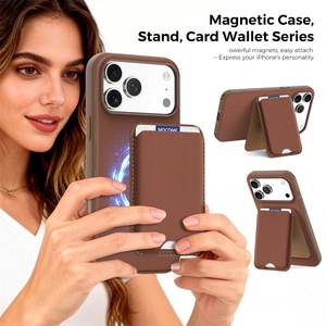 Funda de Teléfono Fashion TechWoven para iPhone 17 16 15 14 13 12 11 Pro Max 17 Air con Soporte Magnético para Tarjetas y Protección Antigolpes - Product Image 4