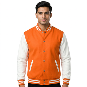 Veste universitaire pour homme, manches en cuir véritable et mélange de laine, veste universitaire pour garçons, veste universitaire de haute qualité - Product Image 1