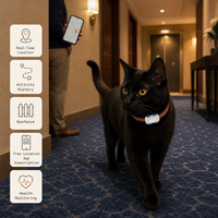 Traceur GPS pour animaux de compagnie G67, suivi de localisation précis, historique des itinéraires, géolocalisation, application de suivi de localisation gratuite