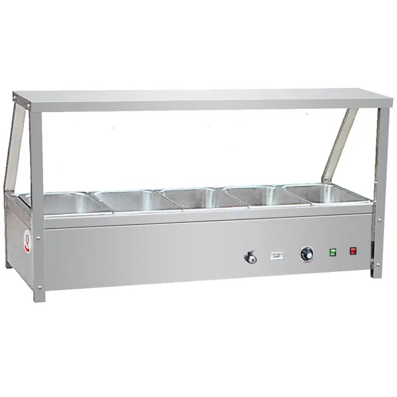 Electric Buffet Fast Food Hot Soup Container Steam Table Factory/Table Top Food Warmer Bain Marie Showcase China Manufacturer