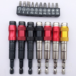 Multi <b>Angle</b> Directional Extension Rod Magnetic <b>Screwdriver</b> Hex Bit 6.35mm Quick Release 100mm Set For Diy - Product Image 1
