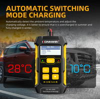 Testeur de batterie KONNWEI KW510, chargeur, analyseur de batterie avec chargeur 12V 2000CCA, chargeur de batterie de voiture