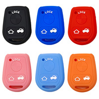 Couvre-clés en silicone pour clé de voiture Ancienne BMW Z4 E34 E38 Z3 Conception droite à 3 touches pour voitures de la série 3 de la série 5