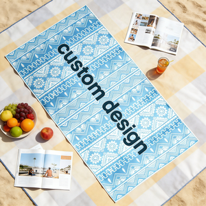 Serviettes de <span class=keywords><strong>plage</strong></span> à séchage rapide personnalisées, imprimées sur mesure, sans sable, avec logo personnalisé, personnalisation, grande serviette de <span class=keywords><strong>plage</strong></span> promotionnelle - Product Image 5