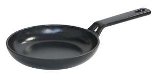 Poêle à frire <span class=keywords><strong>en</strong></span> <span class=keywords><strong>fonte</strong></span> à poignée unique avec tapis résistant à la chaleur, idéale pour les œufs et les steaks au petit-déjeuner, compatible avec les plaques à <span class=keywords><strong>induction</strong></span> et à gaz - Product Image 5
