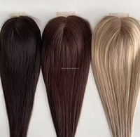 FYX011T - Perruque Européenne 6x6 6x7 6x8 7x8 avec Dentelle et Trame, 18 20, Lisse ou Ondulée, pour Femmes, Solution Cheveux Naturels Contre la Perte de Cheveux