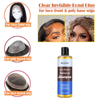 Shampoo démaquillant pour colle à cheveux Bellezon, marque privée, pour perruques et résidus de colle sur la dentelle frontale