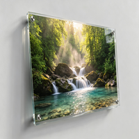 Panneau d'affichage en acrylique avec impression UV personnalisée, découpe laser, étanche, pour la personnalisation du logo et de la taille