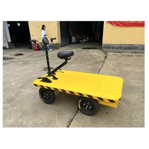 Carro Eléctrico de Cuatro Ruedas, Carro de Plataforma Plana, Carro Eléctrico para Tienda, Carro de Plataforma Plana para Almacén - Product Image 1