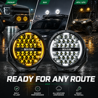 Promotion : Phare de travail LED tout-terrain rond HSSH 5, 7, 9 pouces avec DRL bicolore pour camions