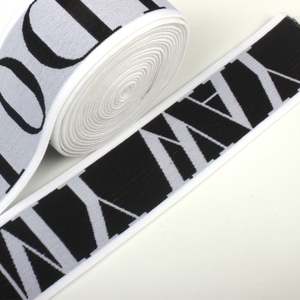 Factory Wholesale Nylon Polyester Spandex Garment Webbing for Underwear Clothes Clothing Boxer Waistband Jacquard <b>Elastic</b> Band - Product Image 2