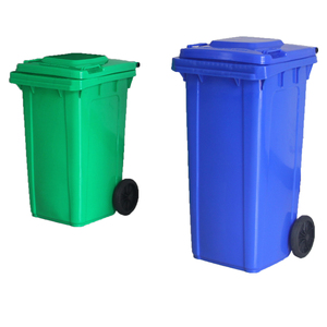 Square Recycling Trash Can Waste Bins 120L Wheelie Bins 100L Plastic Industrial Bin With Lid Mobile Dustbin