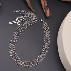 Multi Layered Cross Shoe <b>Chain</b> Zinc Alloy Detachable Punk <b>Boot</b> Accessory Unisex Daily Wear - Product Image 2