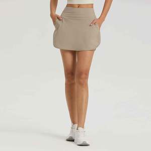 ODM OEM morbido e asciutto leggero Skort da palestra in fabbrica tessuto riciclato diretto da Badminton pantaloncini foderati da pallavolo gonna da Tennis donna - Product Image 6
