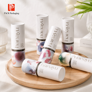 Caja de Papel Kraft FSC Ecológica y Biodegradable <span class=keywords><strong>para</strong></span> Perfume de Lujo, Envase de Tubo de Papel <span class=keywords><strong>para</strong></span> Cosméticos, Cilindro <span class=keywords><strong>para</strong></span> Regalo - Product Image 6